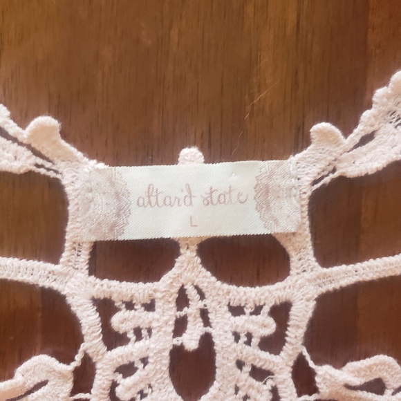 Altar'd State Light Pink Crochet Back Dress - Picture 5 of 7